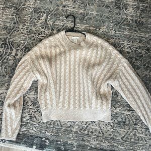 House of Harlow cream sweater